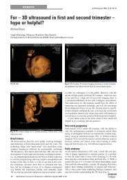 3D ultrasound in first and second trimester - Minnis Journals