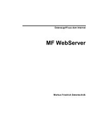 MF WebServer - Friedrich-Datentechnik