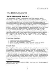 The Holy Scriptures - The International Church of the Foursquare ...