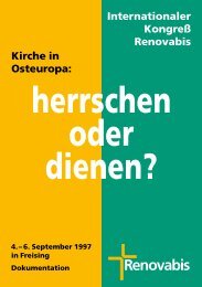 Kongress-Dokumentation Nr. 1 (1997) herunterladen - Renovabis