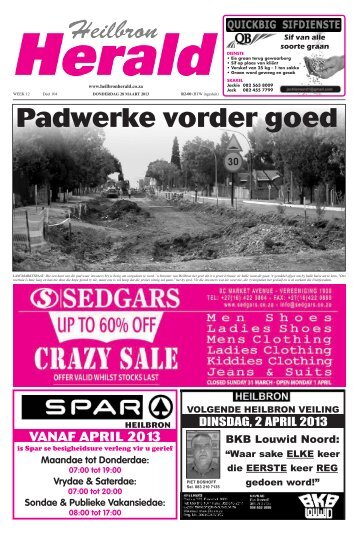 Padwerke vorder goed - Heilbron Herald