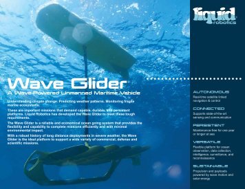 Wave Glider: A Wave-Powered Unmanned Maritime Vehicle