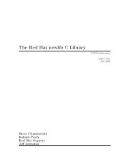 Libc - The Red Hat newlib C Library - The ZAP Group