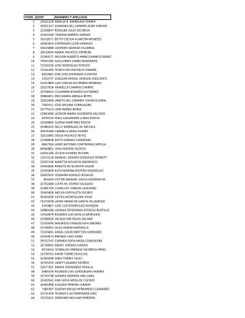 RelaciÃ³n de funcionarios