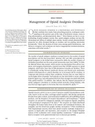 Management of Opioid Analgesic Overdose