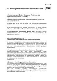 FSK Freiwillige Selbstkontrolle der Filmwirtschaft GmbH - SPIO