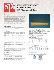 8847 Fiberglass Hull Board - SPI - Specialty Products & Insulation Co.