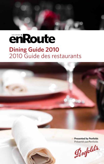 Dining Guide 2010 2010 Guide des restaurants - enRoute