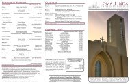 September 18, 2010 Bulletin - Loma Linda University Church of ...