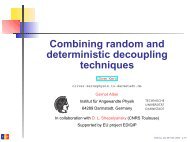 Combinating random and cyclic decoupling techniques