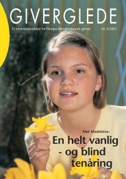 Giverglede 3/2001 - Norges Blindeforbund