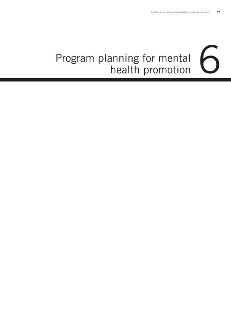 Evidence-based mental health promotion resource - health.vic.gov.au