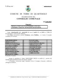 DELIBERA ALIQUOTE I.C.I. - Comune di Torri di Quartesolo