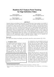 Realtime KLT Feature Point Tracking for High Definition ... - Semedia