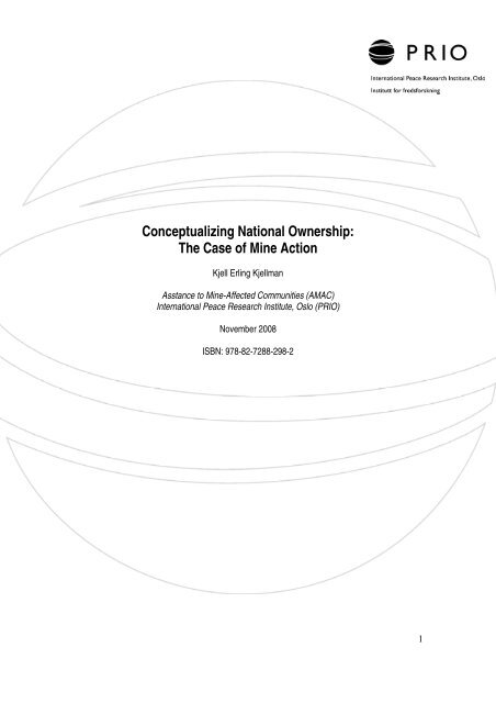 Conceptualizing National Ownership - PRIO
