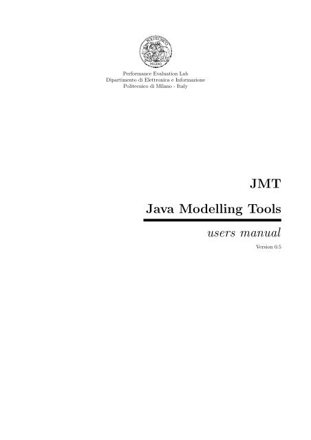 Java Modelling Tools users manual - CTR