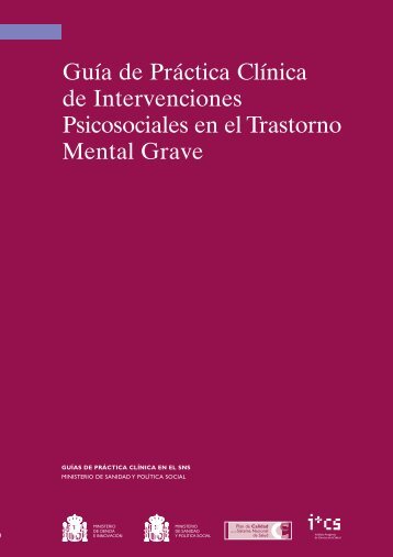 GPC sobre Trastorno Mental Grave - GuíaSalud