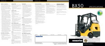 BX50 SPECIFICATIONS - CraneWorks