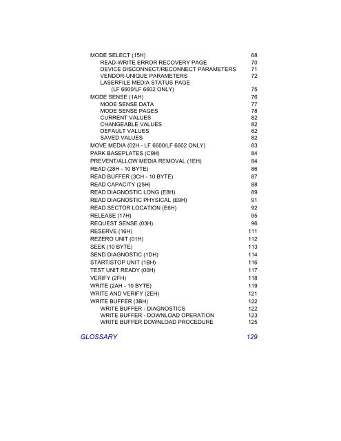 scsi interface specification - Plasmon