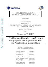 Alg`ebre combinatoire et effective : des graphes aux alg ... - Sage