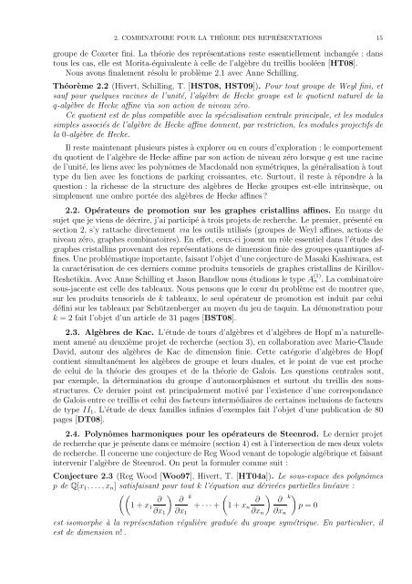 Alg`ebre combinatoire et effective : des graphes aux alg ... - Sage