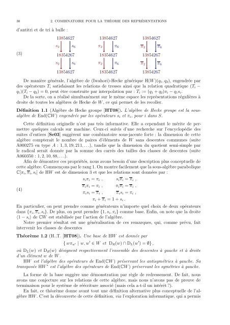 Alg`ebre combinatoire et effective : des graphes aux alg ... - Sage