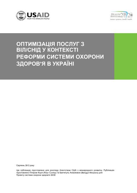 HS2020 Technical Report Template - USAID/Ukraine