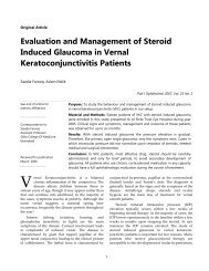 Evaluation and Management of Steroid Induced Glaucoma in Vernal ...