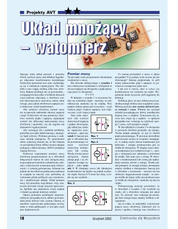 Układ mnożący - watomierz - Elportal