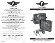 TW-6 Operating Manual - Fisher