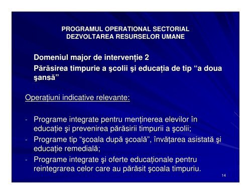 dezvoltarea resurselor umane - CSN Meridian