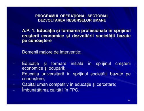 dezvoltarea resurselor umane - CSN Meridian