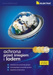 Ochrona przed śniegiem i lodem - Ulotka (3599 KB) - Elektra