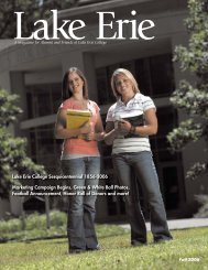 Fall 2006 - Lake Erie College