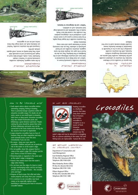 2004109 Crocodile Brochure - Department of Environment and ...