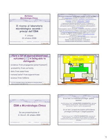 EBM e Microbiologia Clinica - E-learning