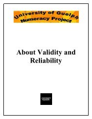 About Validity and Reliability - Atrium