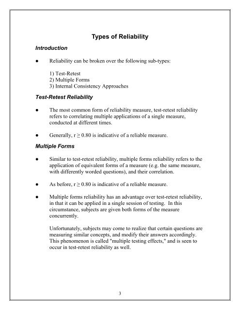 About Validity and Reliability - Atrium