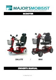 salute / m4a scooter scooter owner's manual - Revolution Mobility