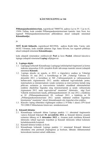 Leping nr 166, 14.06.2012 (PDF 25,8 KB)
