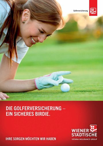 Kundeninformation Golfversicherung - Wiener StÃ¤dtische