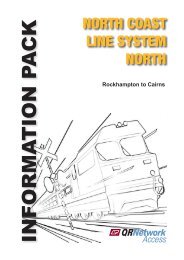 North Coast Line - North Information Pack - Issue ... - Queensland Rail