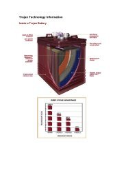 Trojan Technology Information - EUROPOWER Battery Centre