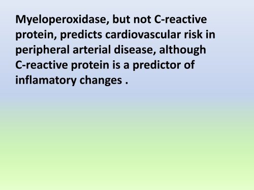 Enzymatic and non- enzymatic bio marker in Early diagnosis of MI