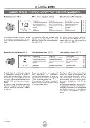 MOTORI TRIFASE / THREE-PHASE MOTORS ... - Plastorgomma