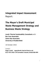 Integrated Impact Assessment Report - Greater London Authority