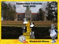Mission and History - Immaculata University