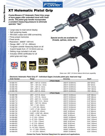 Precision Bore Gaging - PRISM-Surveying-Construction-Instruments