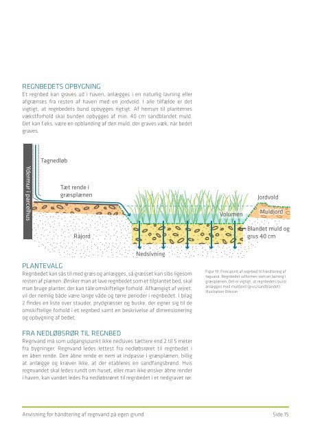 Anvisning for hÃ¥ndtering af regnvand pÃ¥ egen grund - LAR i Danmark