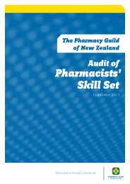 Pharmacists' Skill Set - Pharmacy Guild of New Zealand